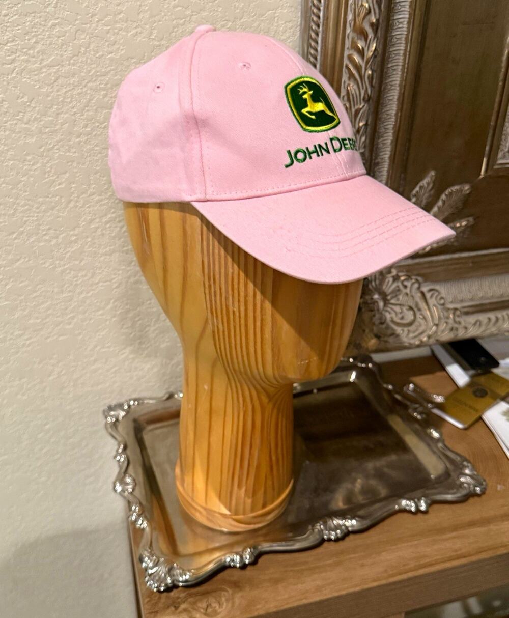 John Deere Pink Adjustable Cap "Nothing Runs Like a Deere"